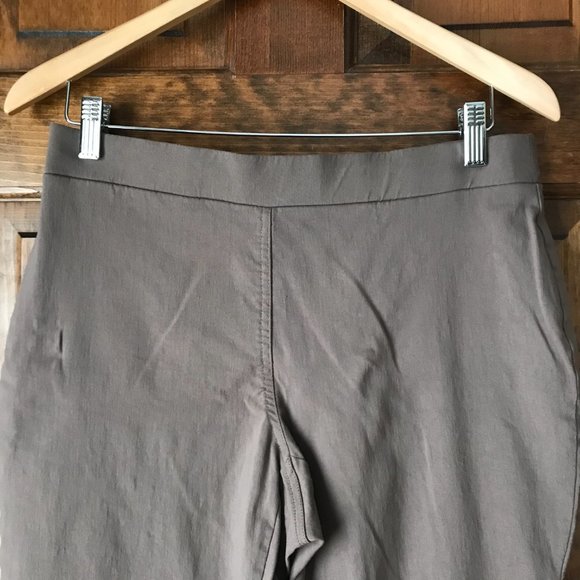 FINAL DAY - FINAL PRICE - Style & Co. Brown Pull-On Cropped Pants Medium/Short - Picture 2 of 9